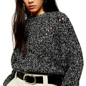 TOPSHOP Chunky Pointelle Sweater